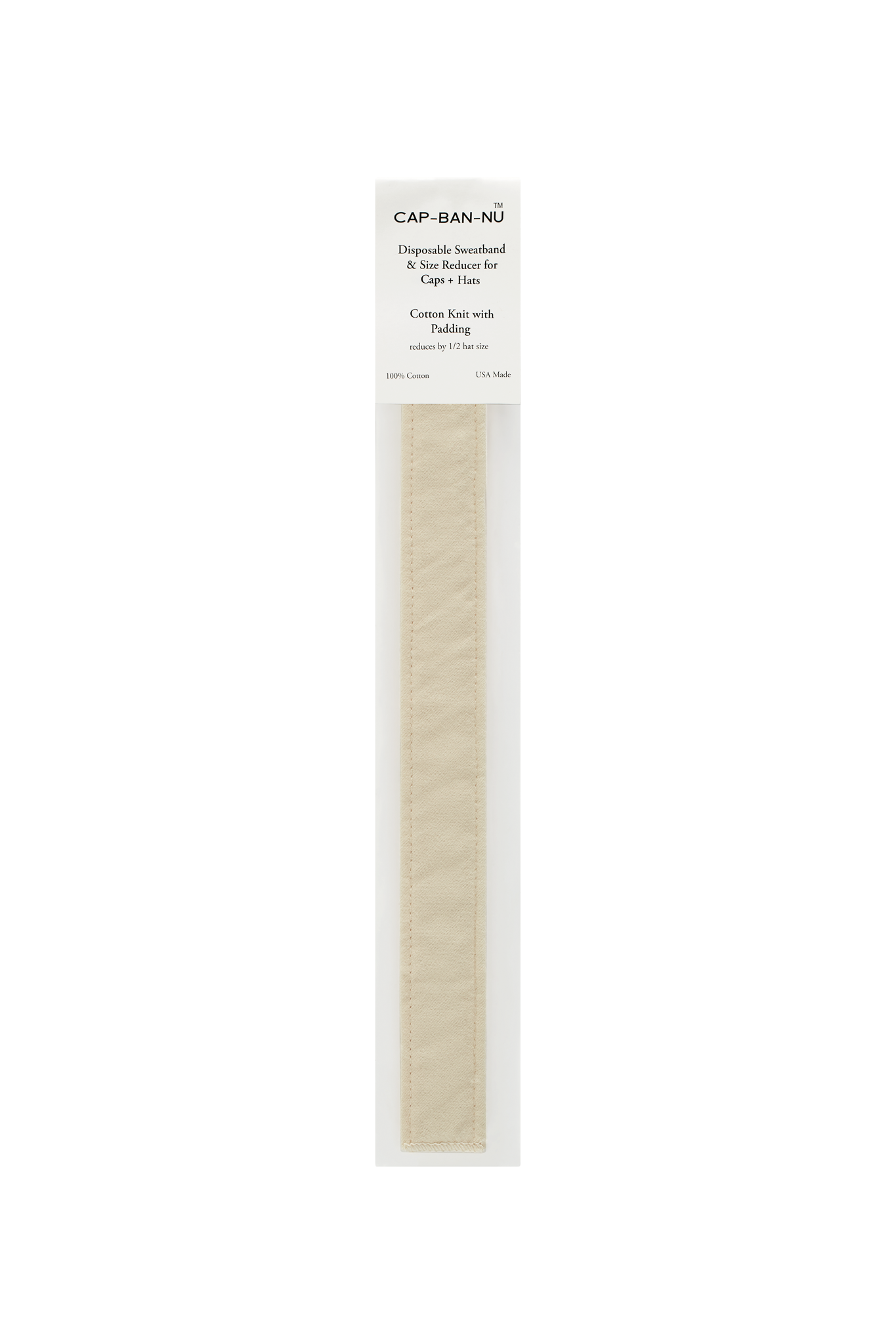 Cap-Ban-Nu™ Cotton Knit with Padding Hat Size Reducer